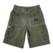 Load image into Gallery viewer, 1990’S JNCO JEANS STONEWASH KHAKI CARGO SHORTS 32
