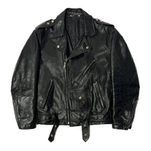Load image into Gallery viewer, 1960’S ALDEN MADE IN USA CROPPED LEATHER MOTORCYCLE JACKET MEDIUM
