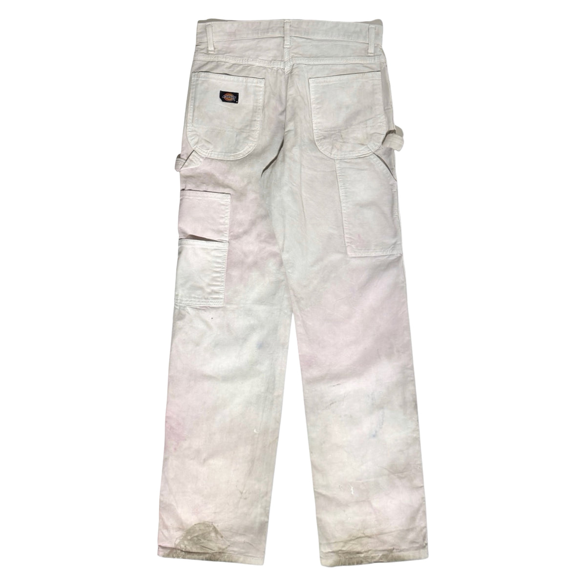 2000'S DICKIES THRASHED & FADED OFF WHITE PAINTER CARPENTER PANTS