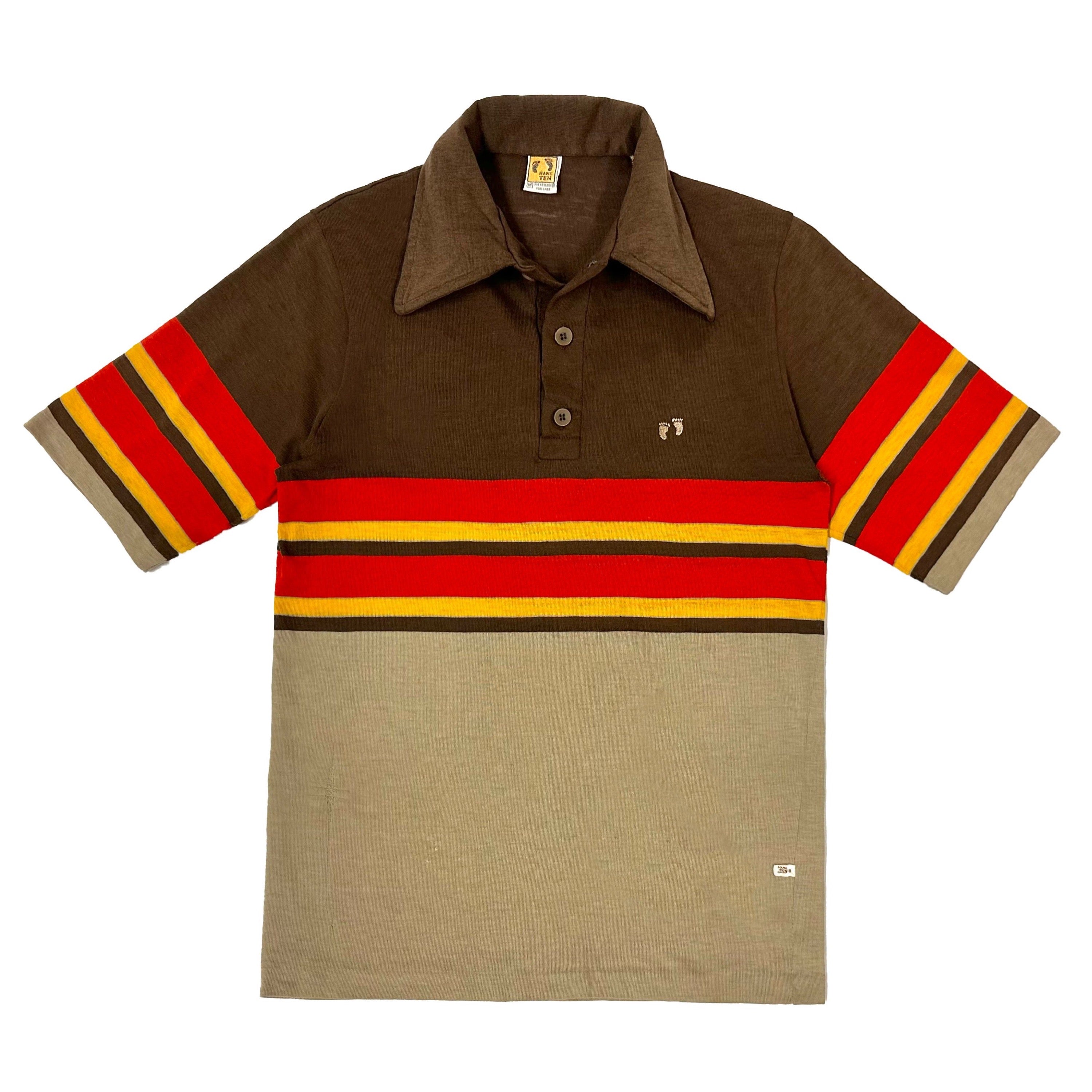 Fila 80s NWT Iconic Brand Colors Striped Polo Shirt, Finest Scotland Yarn  Mercerised Cotton, With Tags -  Canada