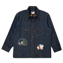 Load image into Gallery viewer, 1970’S LEVI’S BIG E ORANGE TAB CUSTOM EMBROIDERED WESTERN SHIRT-JACKET X-LARGE
