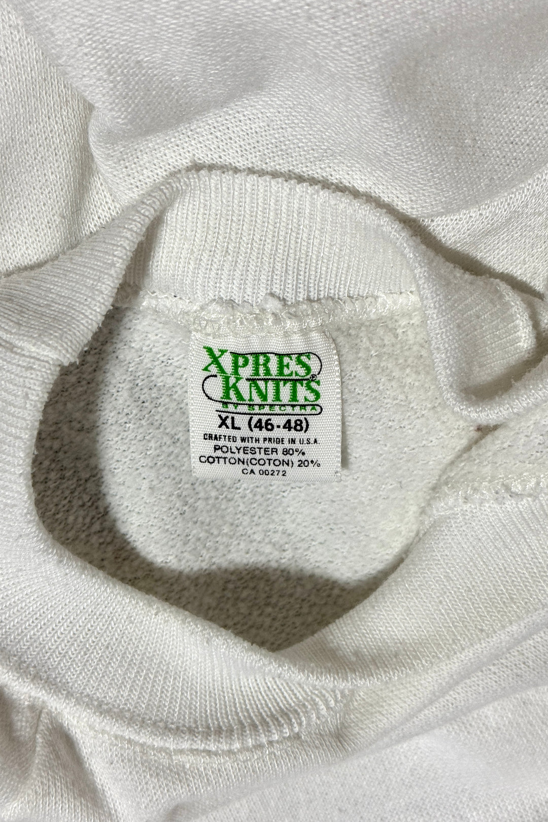 1980’S RAINBOW TROUT MADE IN USA RAGLAN SLEEVE FLEECE CREWNECK SWEATER X-LARGE