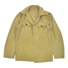 Load image into Gallery viewer, 1950’S BRITISH RFA NAVY MADE IN BRITAIN KHAKI SHIRT JACKET SMALL
