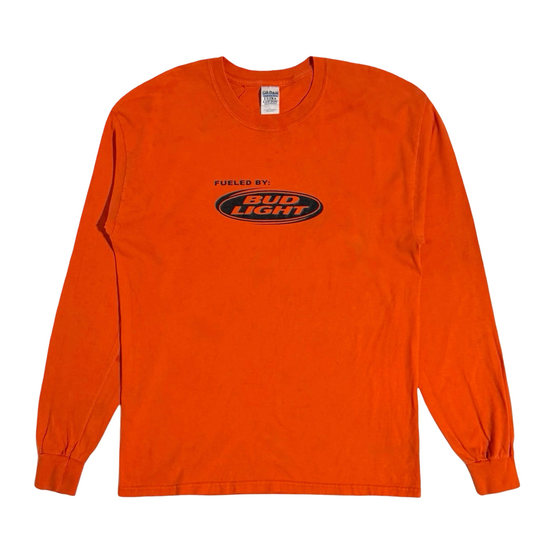 1990’S POWERED BY BUD LIGHT ORANGE L/S T-SHIRT LARGE