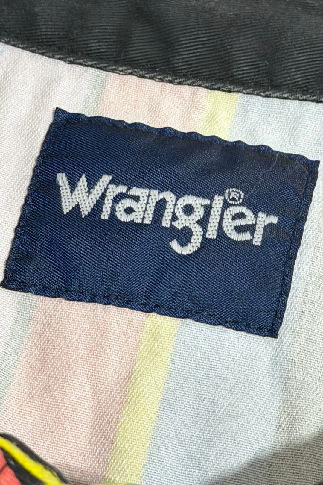 1990’S WRANGLER MADE IN USA PARTY STRIPES WESTERN PEARL SNAP L/S B.D. SHIRT XXL