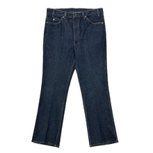 Load image into Gallery viewer, 1980’S LEVI’S MADE IN USA ORANGE TAB 517 WESTERN HIGH WAISTED BOOT CUT DENIM JEANS 36 X 32
