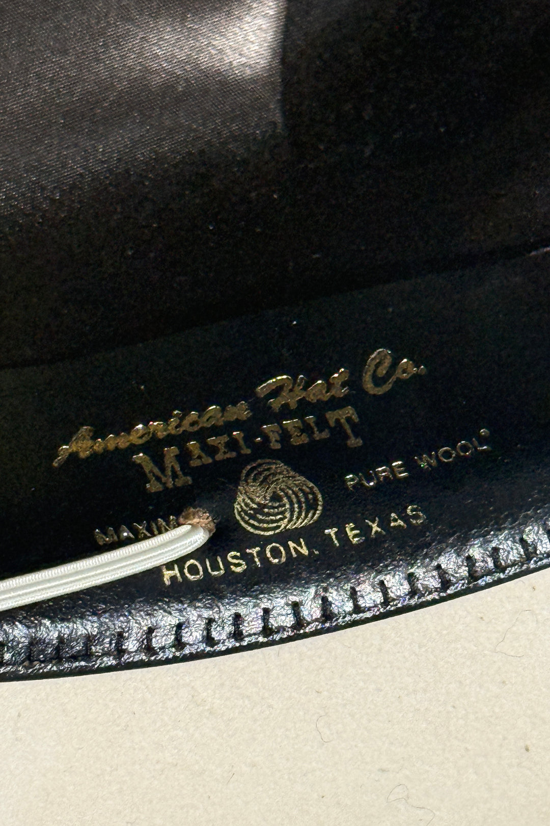 1970’S AMERICAN HAT CO MADE IN USA SILVERBELLY FUR WOOL FELT COWBOY HAT 6 7/8