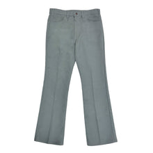 Cargar imagen en el visor de la galería, 1970&#39;S LEVI&#39;S 517 STAPREST GREY COWBOY CUT PANTS 32 X 30
