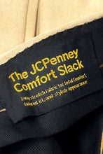 Cargar imagen en el visor de la galería, 1970’S JC PENNEY COMFORT SLACK MADE IN USA FLARED LEG PANTS 30 X 33
