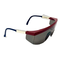 Load image into Gallery viewer, 1980’S US OPTICS MADE IN USA WRAP AROUND RED WHITE BLUE AVIATOR SUNGLASSES
