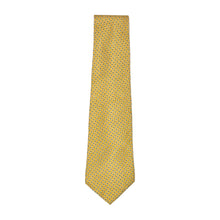 Load image into Gallery viewer, 1990’S POLO RALPH LAUREN MADE IN USA PRINTED SQUARES YELLOW SILK HANDMADE NECK TIE
