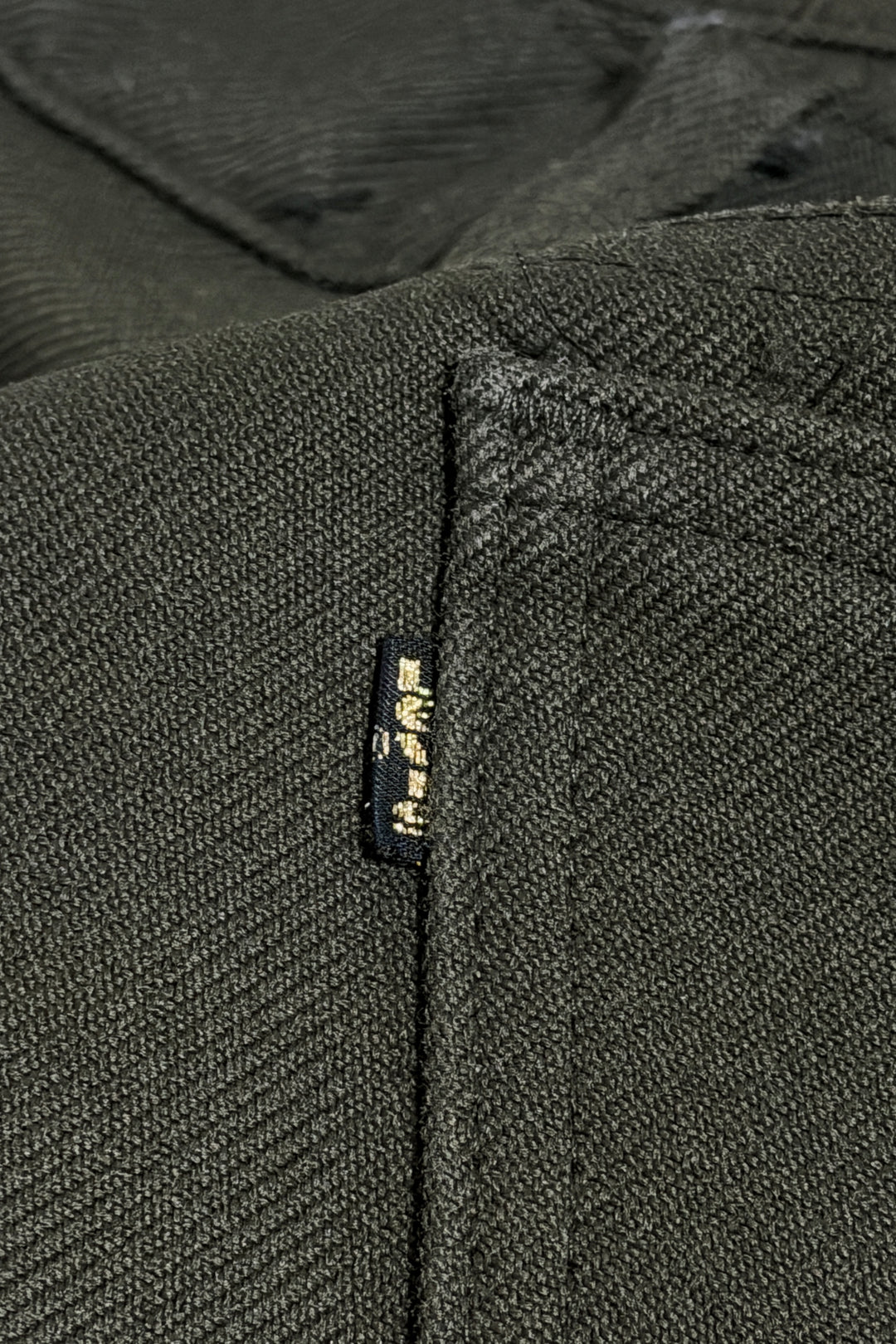 1970’S LEVI’S 517 STAPREST MADE IN USA DARK OLIVE BOOTCUT WESTERN PANTS 36 X 30
