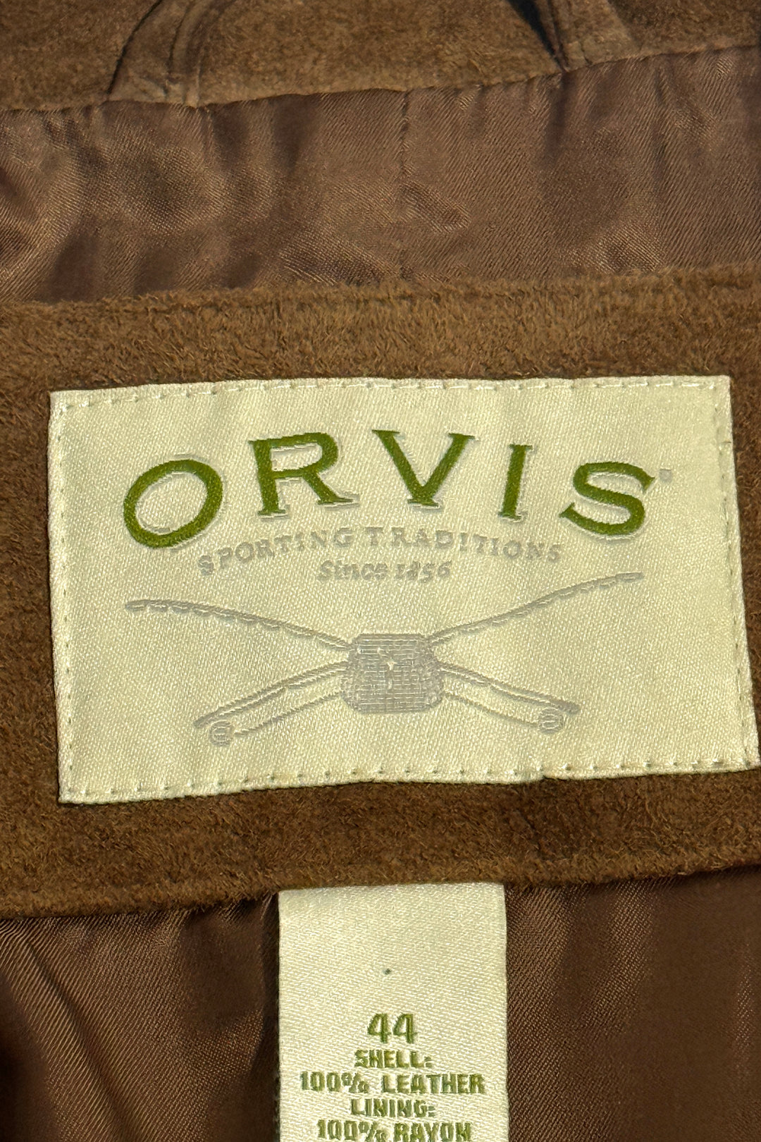 1990’S ORVIS SUEDE LEATHER HUNTING COAT JACKET LARGE