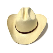 Load image into Gallery viewer, 1960’S OLD WES MADE IN USA STRAW COWBOY HAT 6 5/8
