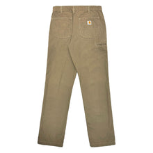 Load image into Gallery viewer, 2000’S CARHARTT GRAY CANVAS CARPENTER WORKWEAR PANTS 32 X 36
