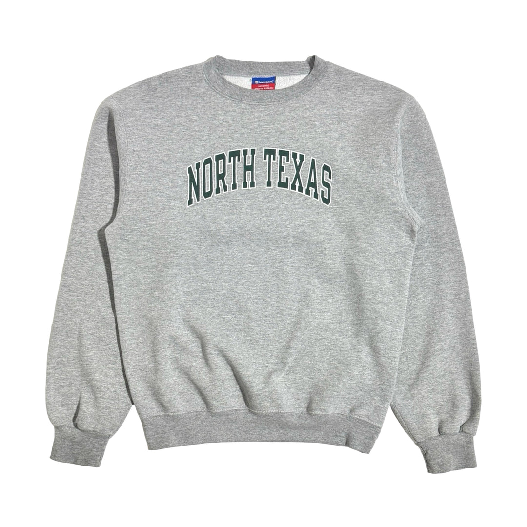1990’S NORTH TEXAS CROPPED CHAMPION FLEECE CREWNECK SWEATER SMALL