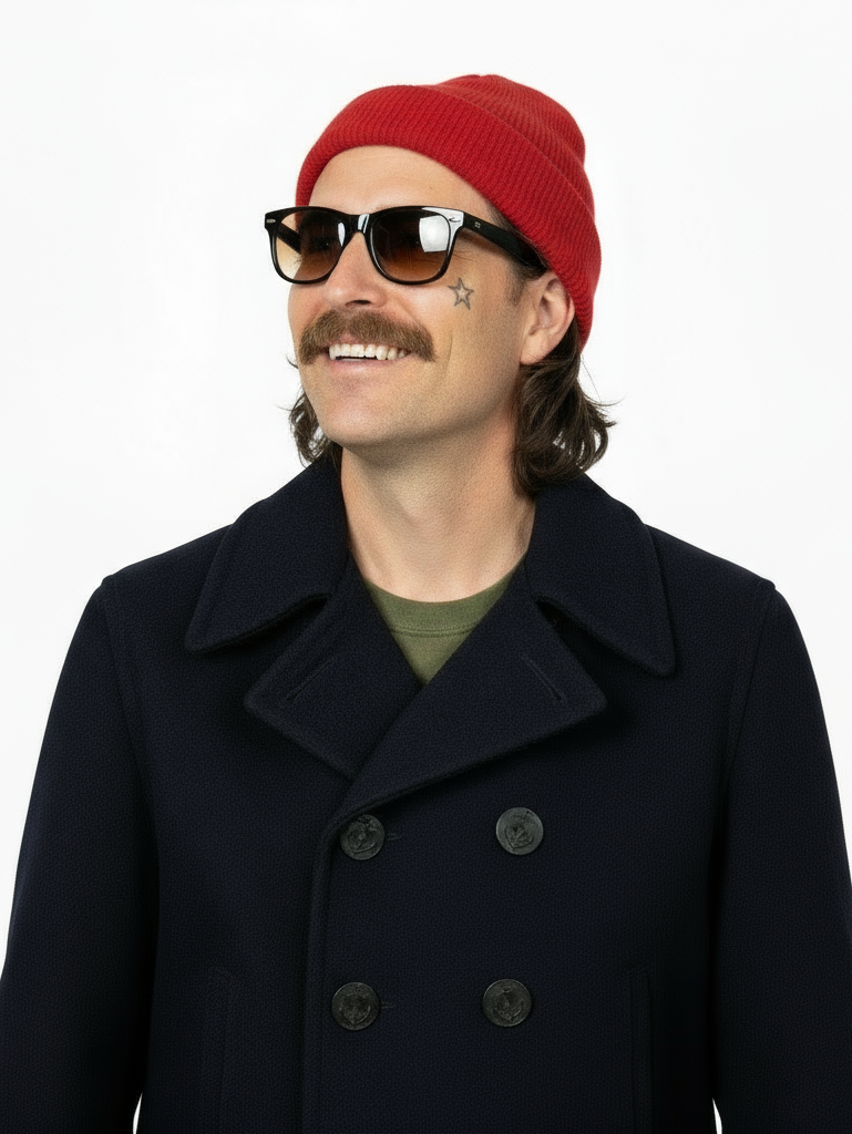 1950’S HERCULES MADE IN USA MELTON WOOL US NAVY NAVAL PEACOAT JACKET SMALL