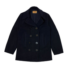 Load image into Gallery viewer, 1950’S HERCULES MADE IN USA MELTON WOOL NAVAL PEACOAT SMALL
