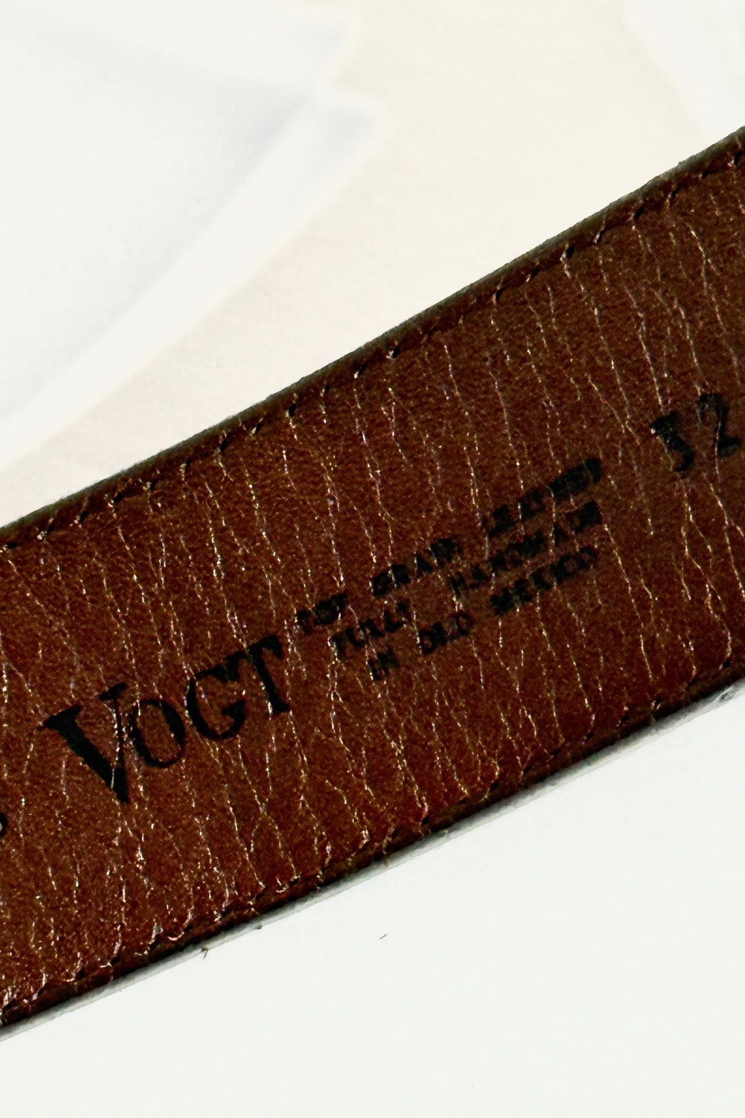 1990’S SILVERTONE WESTERN HAND TOOLED LEATHER BELT 30