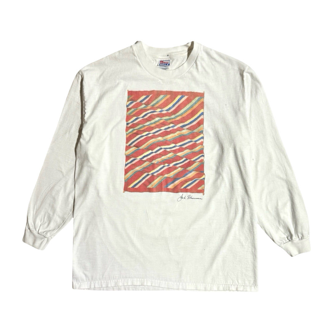 1990’S JACK SILVERMAN NAVAJO RUG ARTWORK L/S T-SHIRT LARGE
