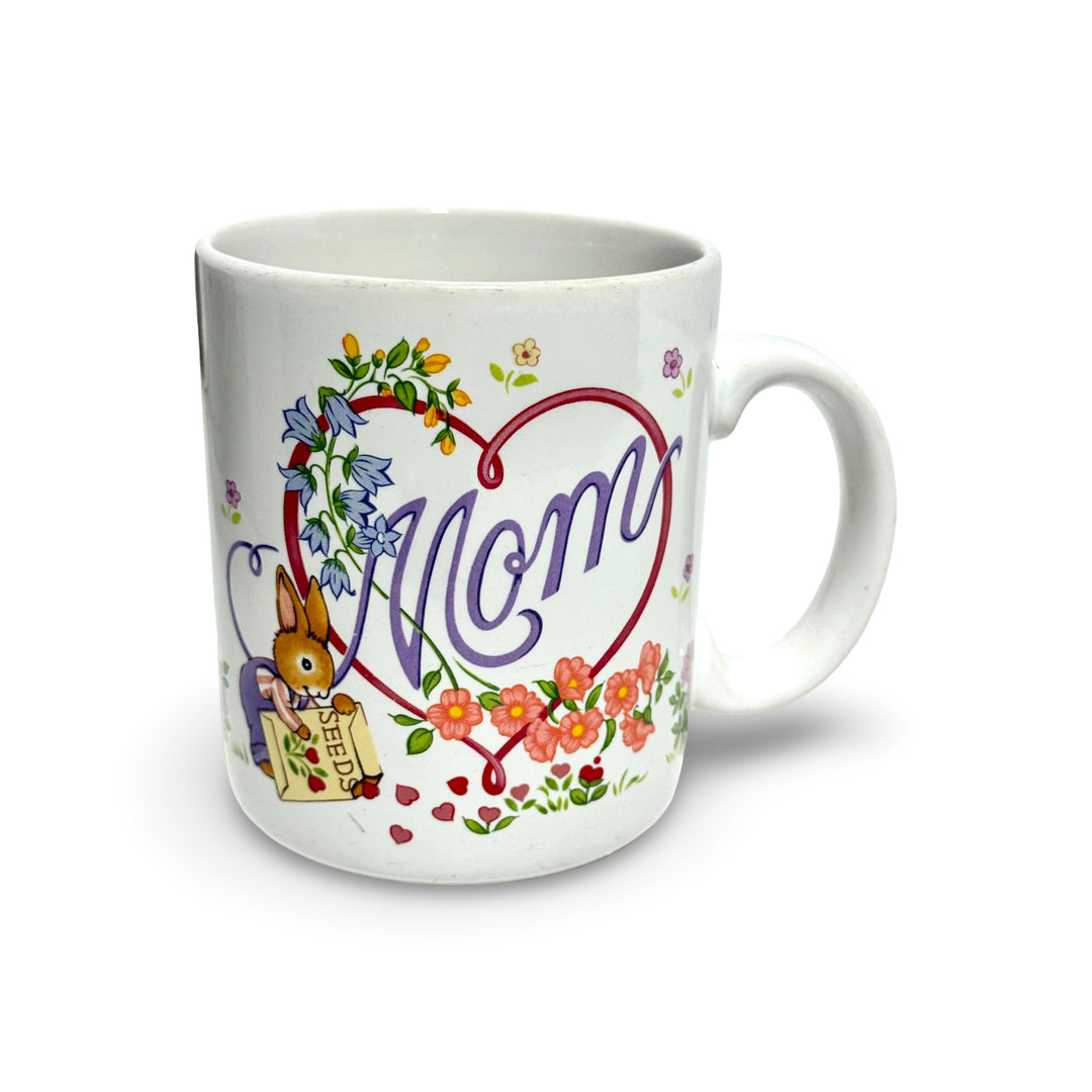 1980’S AVON MADE IN USA “BLOSSOMS OF LOVE” MOM CERAMIC COFFEE MUG