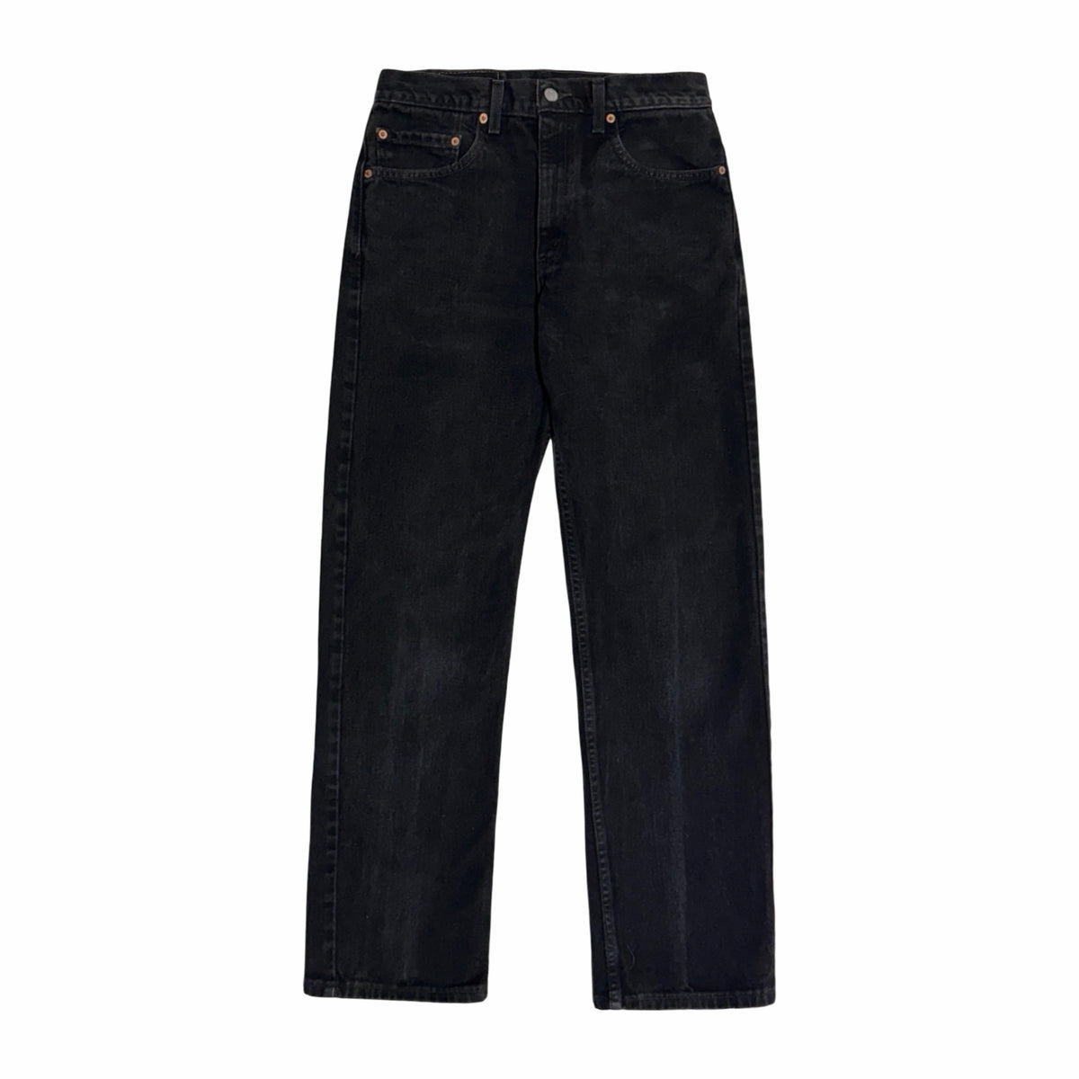 Levi's 505 faded black jeans front