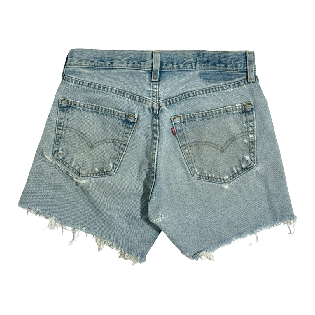 1990’S LEVI’S 501 LIGHT WASH DENIM 4” CUT OFF SHORTS 30