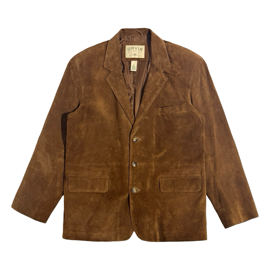 1990’S ORVIS SUEDE LEATHER HUNTING COAT JACKET LARGE
