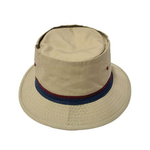 Load image into Gallery viewer, 1980’S STRIPED KHAKI BUCKET HAT
