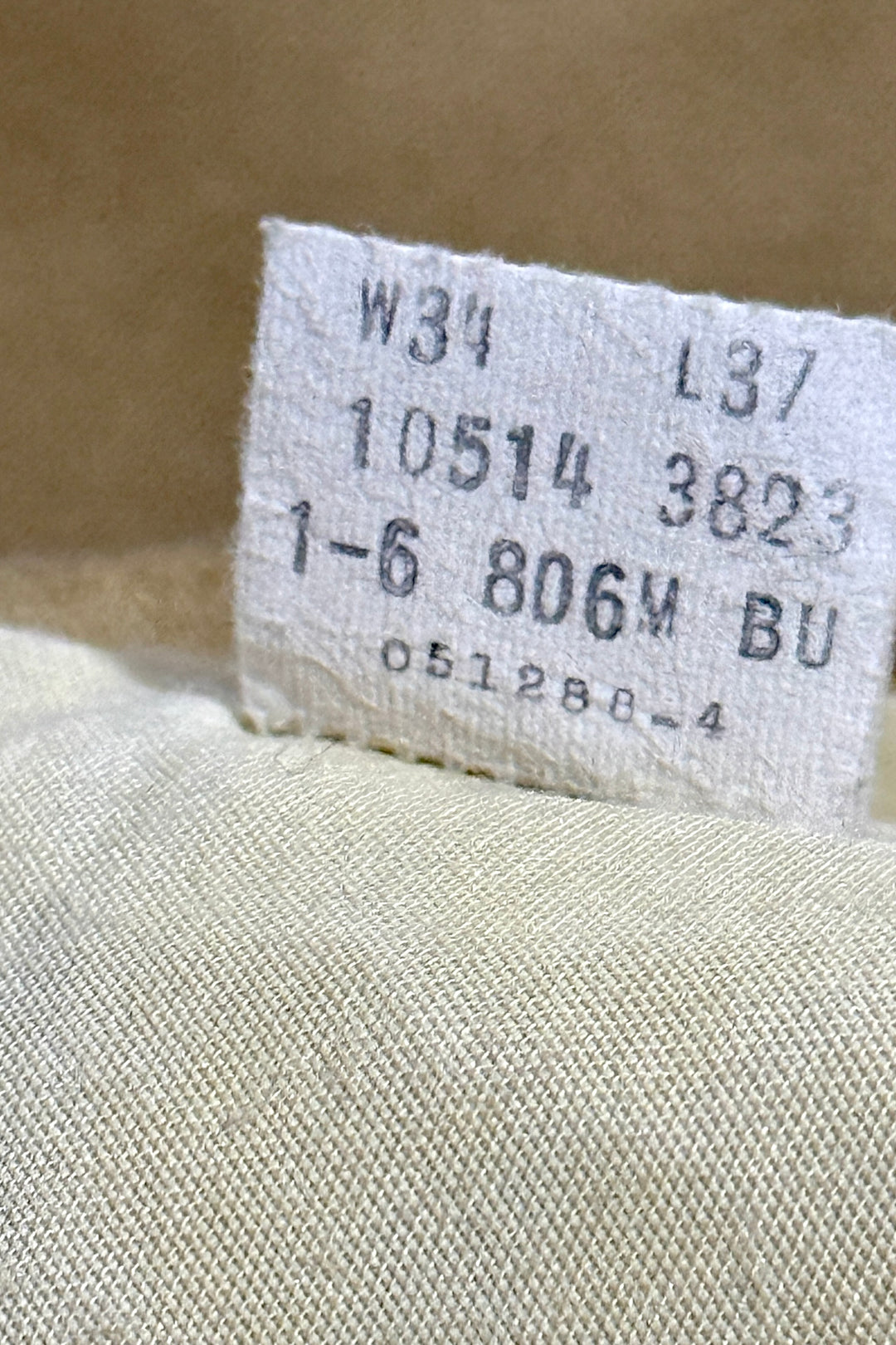 1970’S LEVI’S WESTERNWEAR MADE IN USA “RANCH PANTS” FROG POCKET KHAKI WESTERN FLARED LEG PANTS 34 X 28