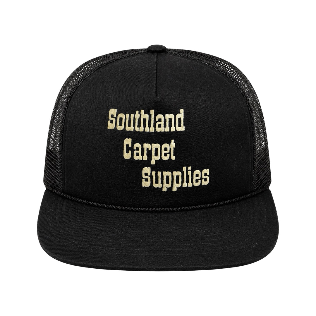 1970’S SOUTHLAND CARPET SUPPLIES BLACK FOAM & MESH TRUCKER HAT