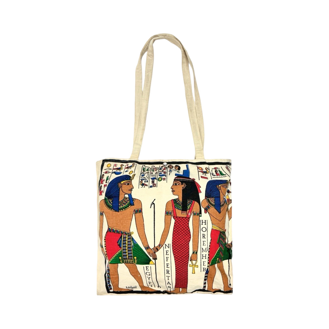 1980’S HIEROGLYPHICS MADE IN EGYPT SOUVENIR TOTE BAG