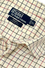 Load image into Gallery viewer, 1990’S POLO RALPH LAUREN CHECK SPREAD COLLAR L/S B.D. SHIRT X-LARGE
