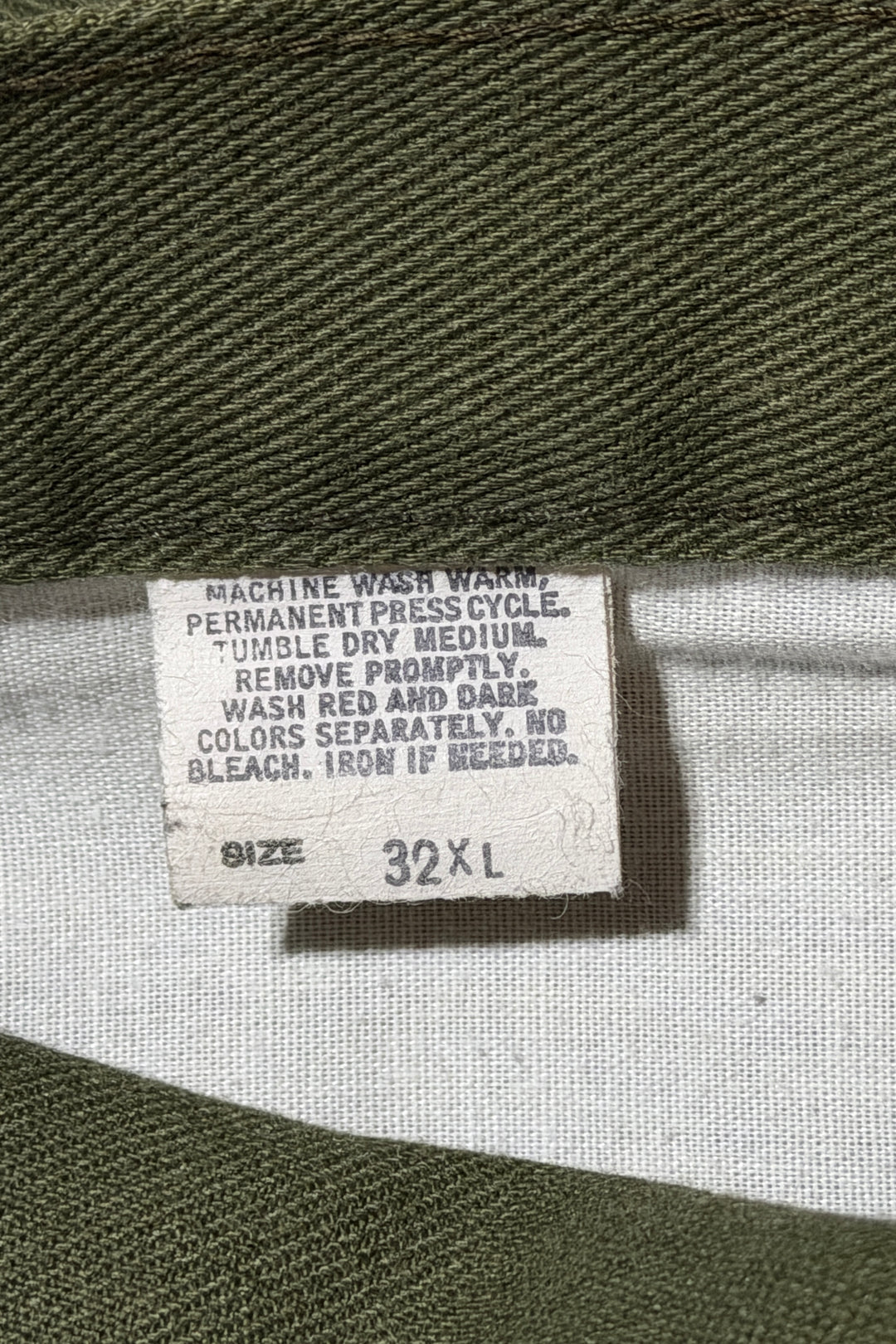 1970’S OSH KOSH B’GOSH UNION MADE IN USA SANFORIZED OLIVE TWILL BOOTCUT WORKWEAR PANTS 32 X 32