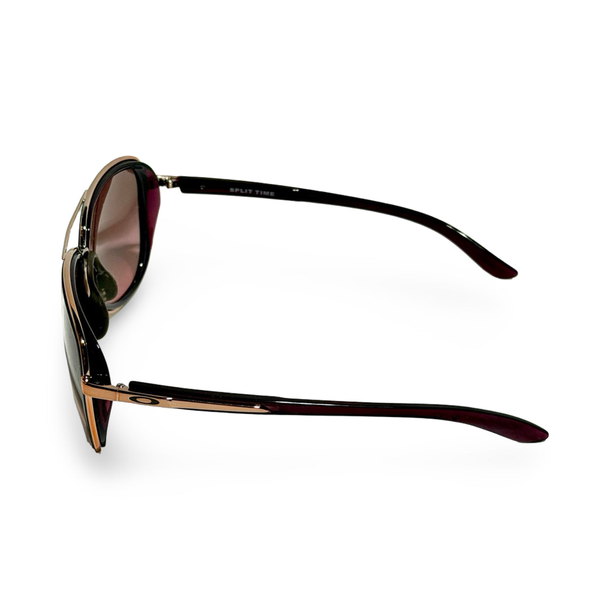 2010'S OAKLEY SPLIT TIME GOLD & BLACK GRADIENT SUNGLASSES