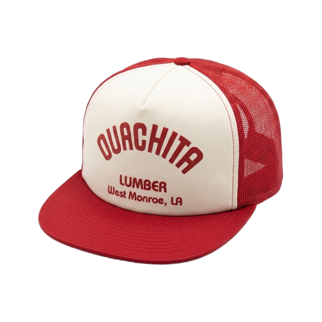 1970’S LUMBER SUPPLY WHITE FOAM & RED MESH TRUCKER HAT