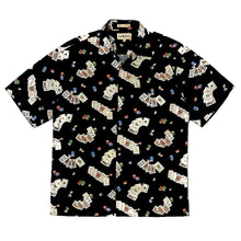 Load image into Gallery viewer, 1990’S CAMPIA MODA POKER RAYON S/S B.D. LOUNGE SHIRT LARGE
