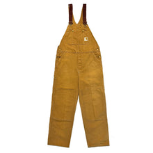 Load image into Gallery viewer, 1970’S CARHARTT MADE IN USA CANVAS DOUBLE KNEE OVERALLS LARGE

