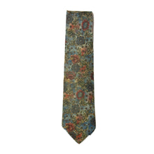 Load image into Gallery viewer, 1990’S BILL BLASS MADE IN USA 100% ITALIAN SILK FLORAL HANDMADE TIE
