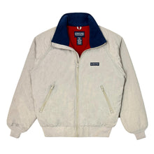 Cargar imagen en el visor de la galería, 1990’S LANDS’ END MADE IN USA SQUALL™️ CROPPED SHERPA LINED WINDBREAKER JACKET LARGE
