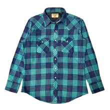 Load image into Gallery viewer, 1970’S YOUNGBLOODS PLAID FLANNEL PEARL SNAP WESTERN L/S B.D. SHIRT LARGE

