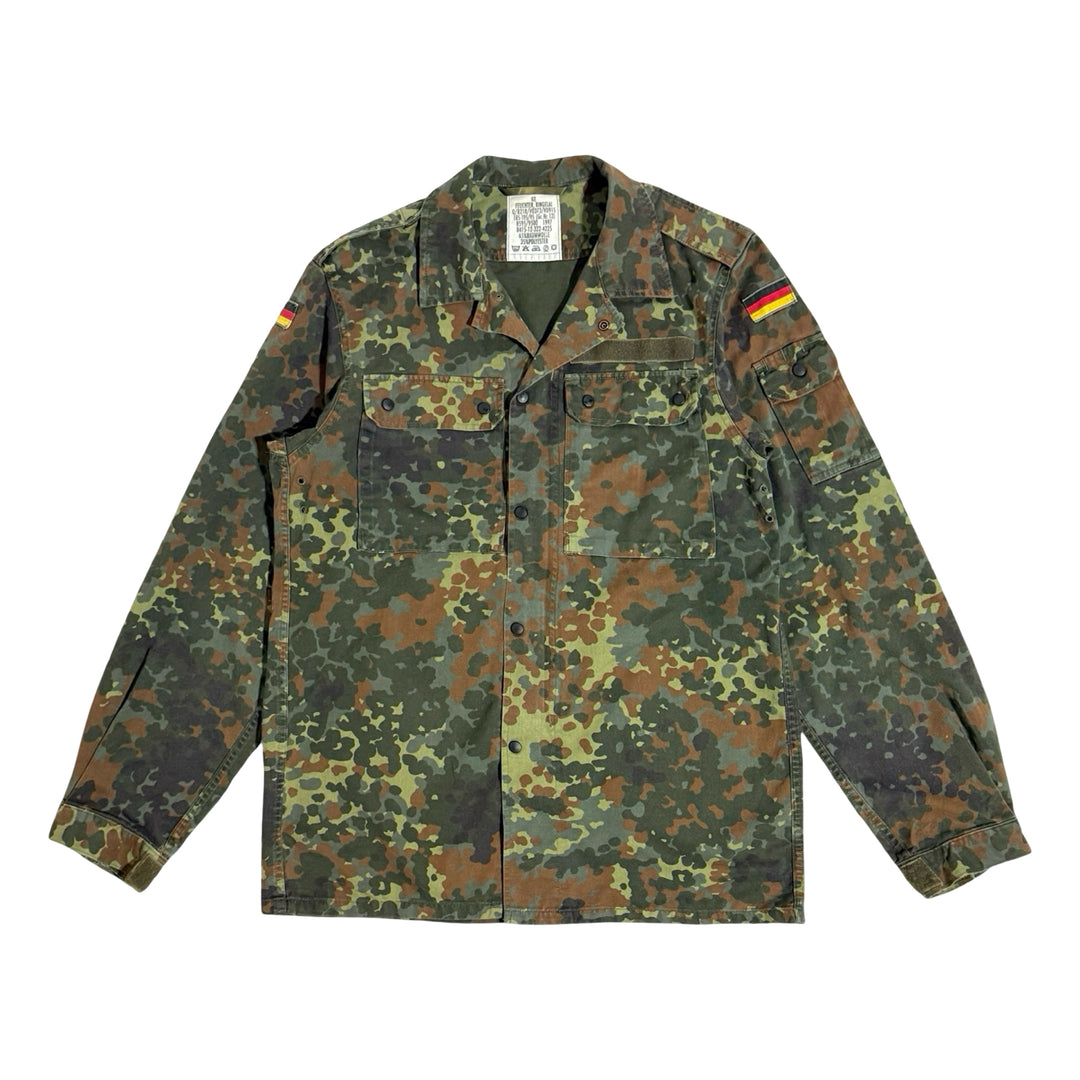 1990’S GERMAN ARMY MADE IN GERMANY CAMOUFLAGE ZIP FIELD JACKET MEDIUM