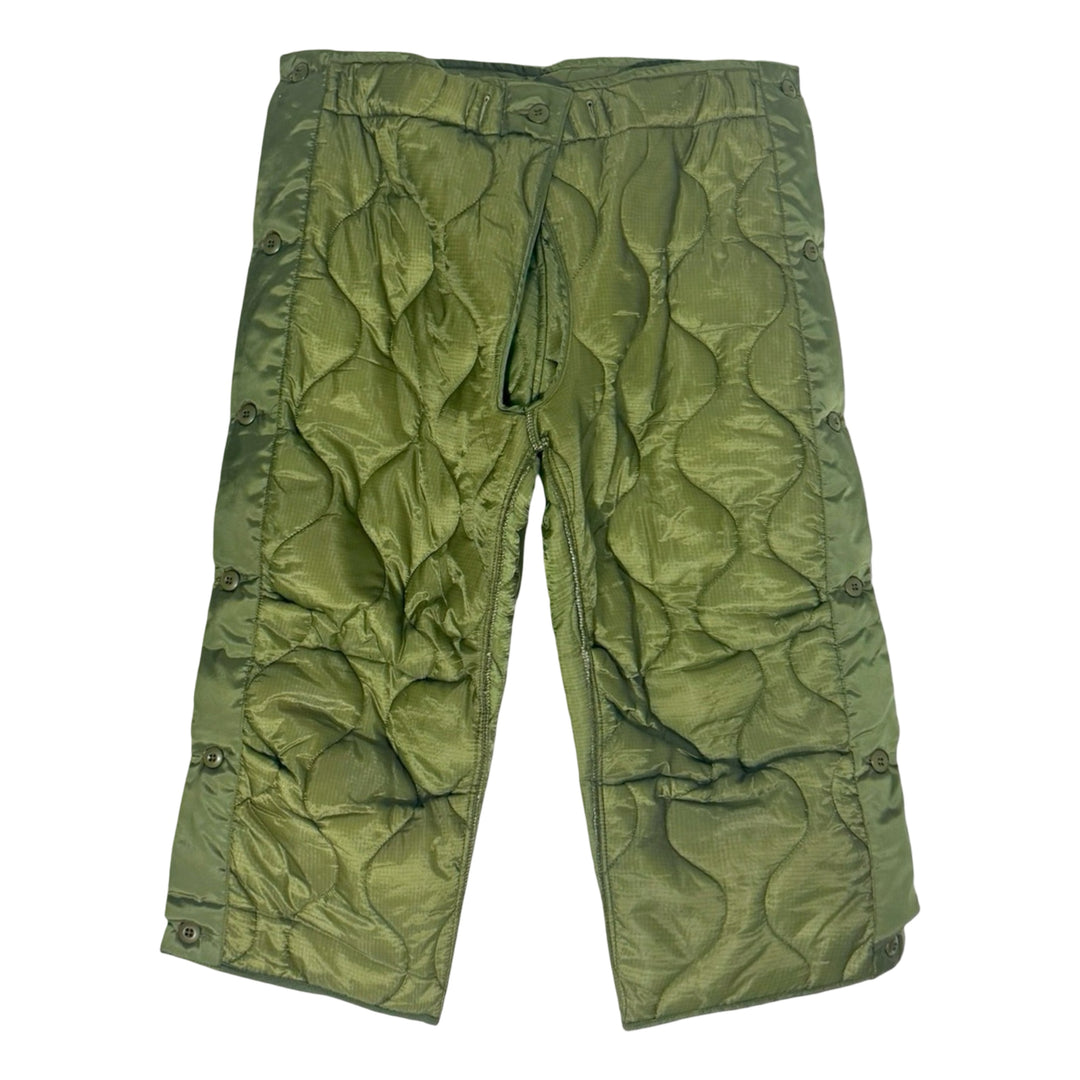 2000’S DEADSTOCK US ARMY MADE IN USA OLIVE QUILTED LINER PANTS X-LARGE