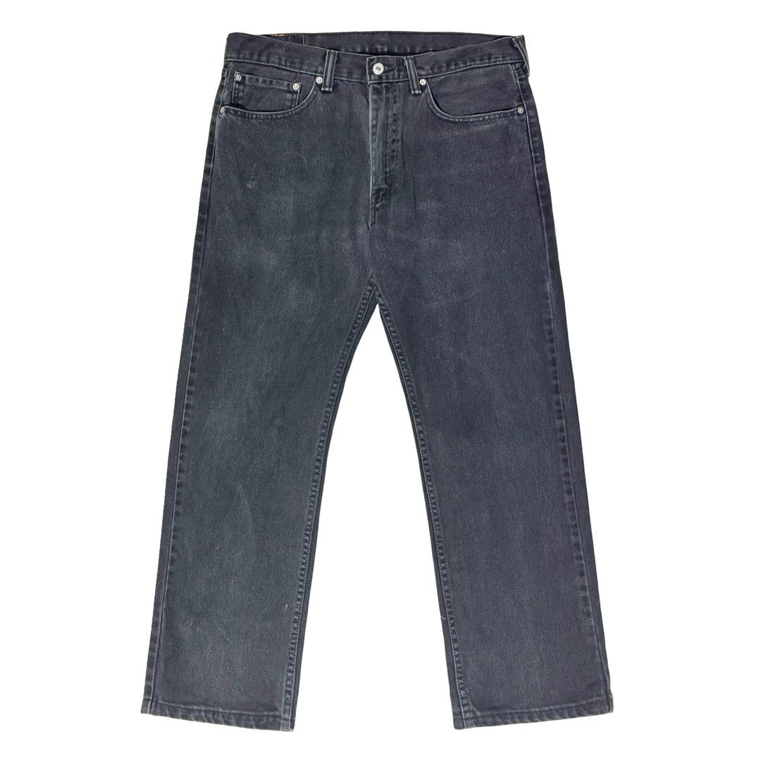 2000’S LEVI’S 505 FADED BLACK DENIM JEANS 34 X 28