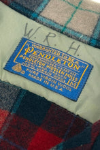 Cargar imagen en el visor de la galería, 1960’S PENDLETON MADE IN USA CROPPED WOOL PLAID LOOP COLLAR SHIRT MEDIUM
