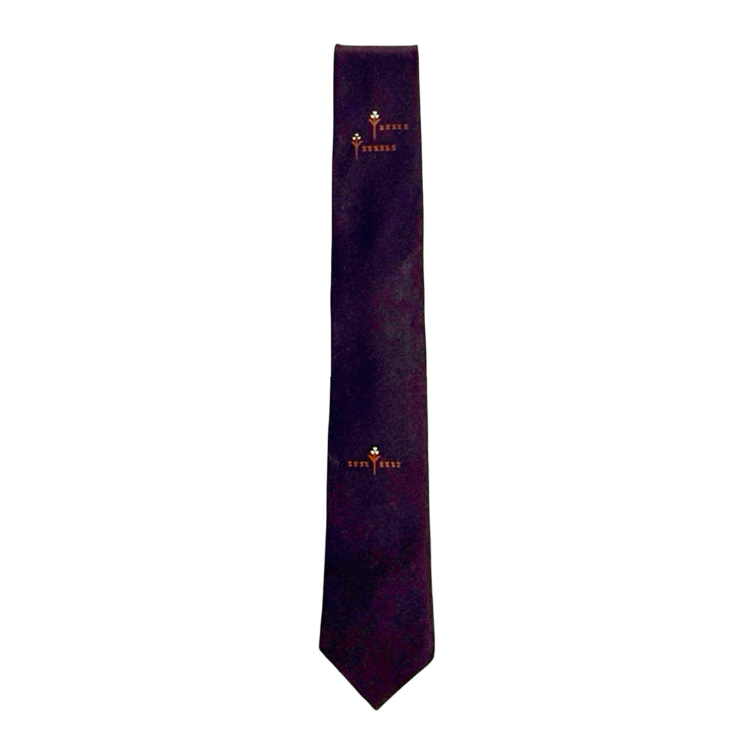 1950’S PRINTED SILK SKINNY NECKTIE