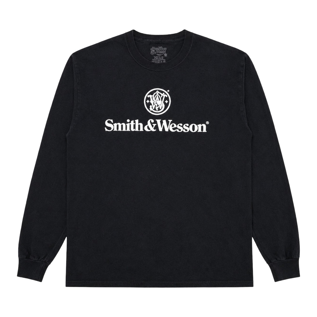 2000’S SMITH & WESSON FADED BLACK LOGO L/S T-SHIRT MEDIUM