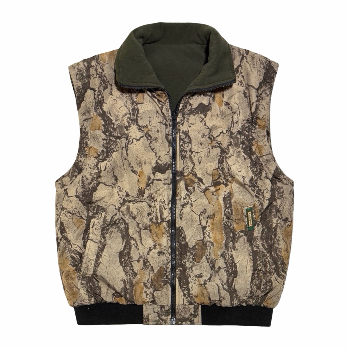 1990's Remington reversible camo nylon cropped jacket large