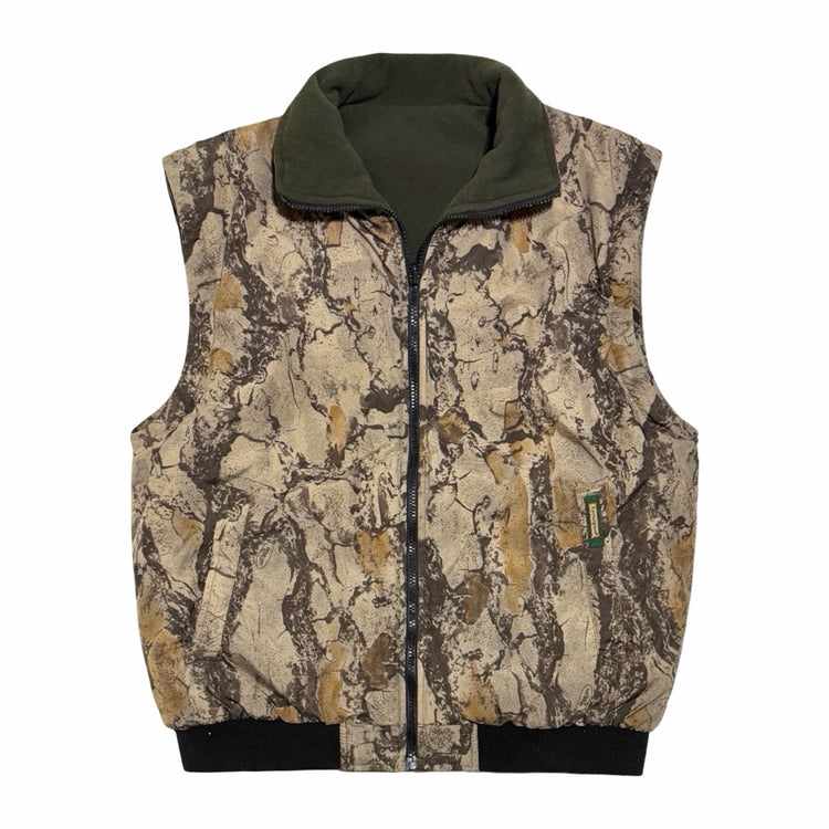 1990's Remington reversible camo nylon cropped jacket large