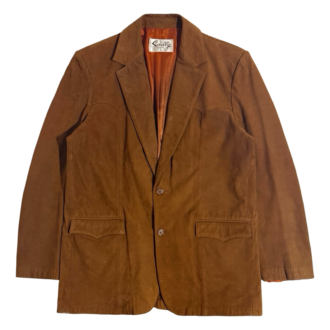 1990’S SCULLY MADE IN USA SUEDE LEATHER WESTERN COAT JACKET LARGE